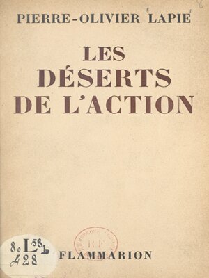 cover image of Les déserts de l'action